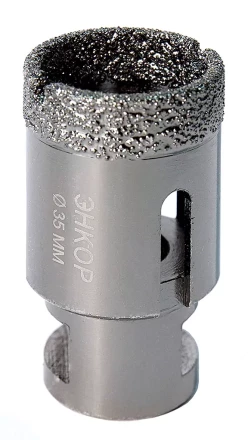 Коронка алмазная по керамограниту D 35 мм для УШМ сух. рез Энкор 48308 купить в Уфе