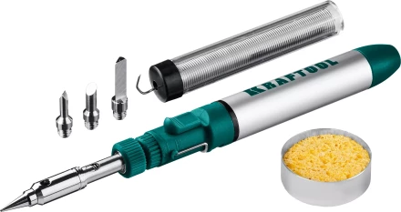 SolderGas 70B набор 8-в-1, газовый паяльник, горелка, фен, 30-70 Вт,  1300°С 55504-H8 купить в Уфе