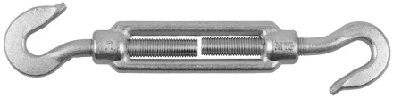 Талреп ЗУБР &quot;ПРОФЕССИОНАЛ&quot; DIN 1480, крюк-крюк, оцинкованный, кованая натяжная муфта, М16, ТФ16, 2 шт 4-304365-16 купить в Уфе