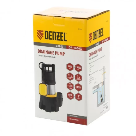 Дренажный насос Denzel DP1400X 97228 купить в Уфе