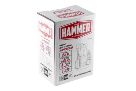 Дренажный насос HAMMER NAP250CD купить в Уфе