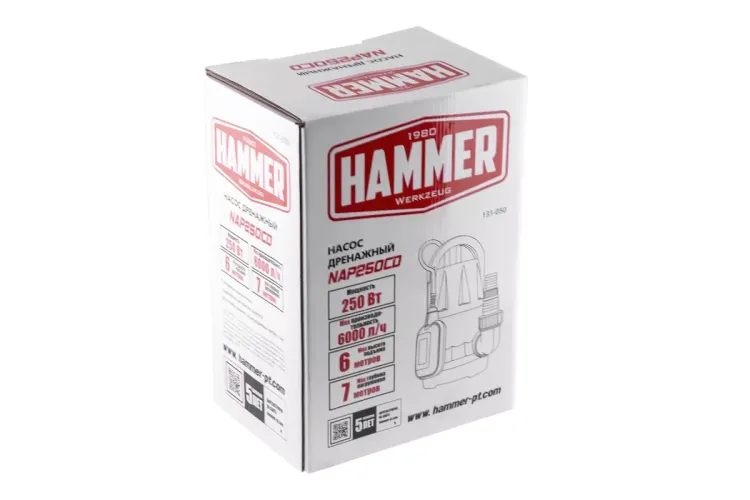 Дренажный насос HAMMER NAP250CD купить в Уфе