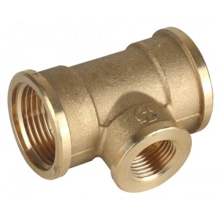 Тройник GENERAL FITTINGS переходной, латунь, г/г/г, 3/4&quot;-1/2&quot;-3/4&quot; 51061-3/4-1/2-3/4 купить в Уфе