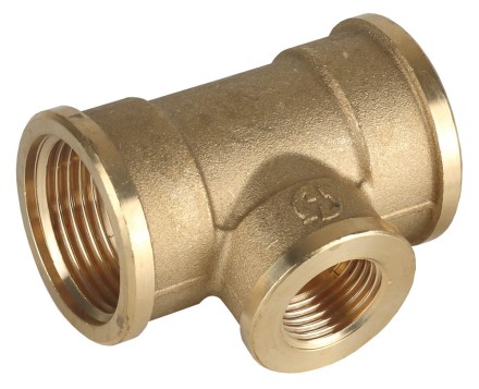 Тройник GENERAL FITTINGS переходной, латунь, г/г/г, 3/4&quot;-1/2&quot;-3/4&quot; 51061-3/4-1/2-3/4 купить в Уфе