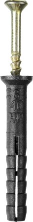 Дюбель-гвоздь полипропиленовый, потайный бортик, 6 x 40 мм, 125 шт, STAYER Master 30645-06-040 30645-06-040 купить в Уфе