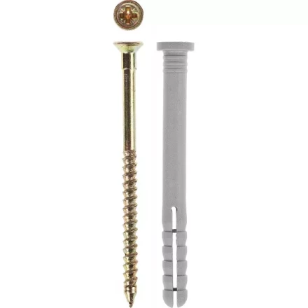 Дюбель-гвоздь ЗУБР полипропиленовый, цилиндрический бортик, 6 x 60 мм, 6 шт 4-301366-06-060 купить в Уфе