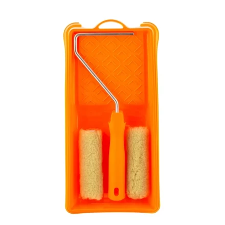 Малярный набор для фасадных работ: кювета 150 мм х 290 мм и мини-валик 110 мм Сибртех 80457 купить в Уфе