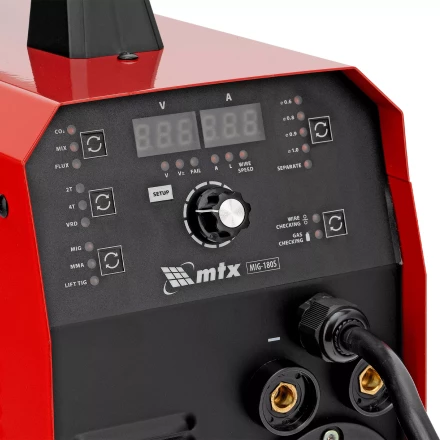 Аппарат инвертор. полуавтомат. cварки MTX MIG-180S 94302, 180A, ПВ 60%, катушка 5 кг купить в Уфе