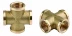 Крестовина GENERAL FITTINGS латунь, г/г/г/г, 1/2" 51049-1/2 купить в Уфе