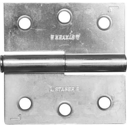 Петля дверная STAYER &quot;MASTER&quot; разъемная, цвет белый цинк, левая, 75мм 37613-75-1L купить в Уфе