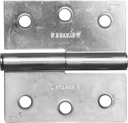 Петля дверная STAYER &quot;MASTER&quot; разъемная, цвет белый цинк, левая, 75мм 37613-75-1L купить в Уфе