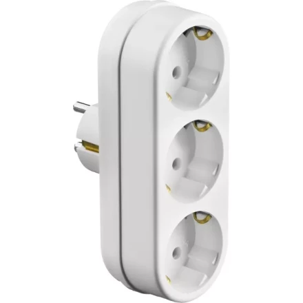 Разветвитель СИБИН электрический линейный с заземлением, 3 гнезда, 16А/220В 55099-3 купить в Уфе