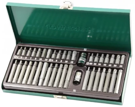 Набор вставок 4-12мм Т20-Т55 M5-M12 30/75мм 3/8&quot;DR 1/2&quot;DR 40предметов Jonnesway S29H4140S 47300 купить в Уфе