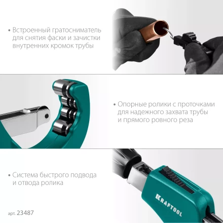 Труборезы KRAFTOOL для труб из цветных металлов 23487 купить в Уфе