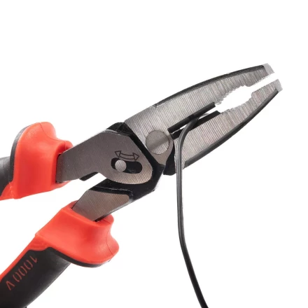 Пассатижи диэлектрические КВТ со сдвоенным шарниром 225 мм (102700) купить в Уфе