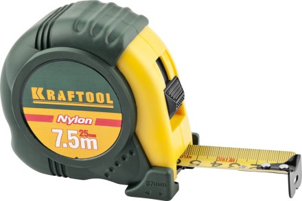 Рулетка KRAFTOOL &quot;EXPERT&quot; с нейлоновым покрытием, обрезин корпус, 7,5/25мм 34122-08_z01 купить в Уфе
