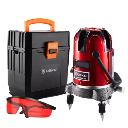 Уровень лазерный LL57 SET3 DEKO, 065-0283, в пластиковом кейсе купить в Уфе