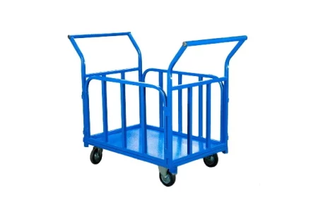 Тележка платформенная TOR ТП-Б (800х1400) с бортами и двумя ручками (колеса 160) 1048699 купить в Уфе