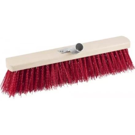 Щетка GRINDA &quot;EURO&quot; уличная без ручки, буковая колодка, жесткая щетина, с металлическим держателем для черенка, 40см 39193-40 купить в Уфе