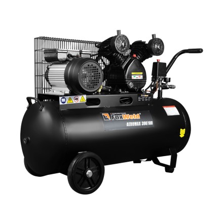 Компрессор масляный ременной AEROMAX 390/100 FoxWeld купить в Уфе