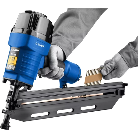 ЗУБР SN21 80 х 3.1 мм, реечные гвозди рифленые оцинкованные, 2010 шт (305396-80) купить в Уфе