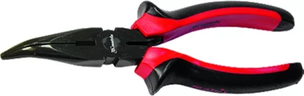 Длинногубцы Black Nickel 180 мм изогнутые двухкомпонентные рукоятки MATRIX 17460 купить в Уфе