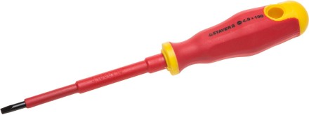 Отвертка STAYER &quot;PROFI&quot; &quot;ELECTRO&quot; диэлектрическая до 1000В, двухкомп рукоятка, SL 5,5 х 125мм 25141-05-12_z01 купить в Уфе