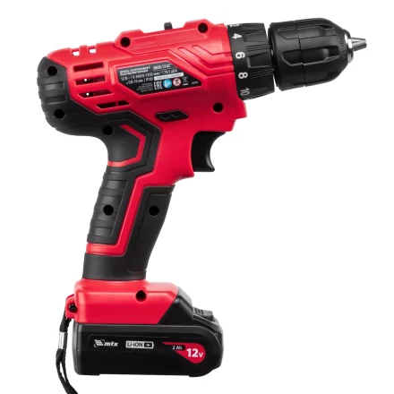 Дрель-шуруповерт аккумуляторная MTX MCDL-12-02, Li-Ion, 12 В, 2 акк. 26182 купить в Уфе