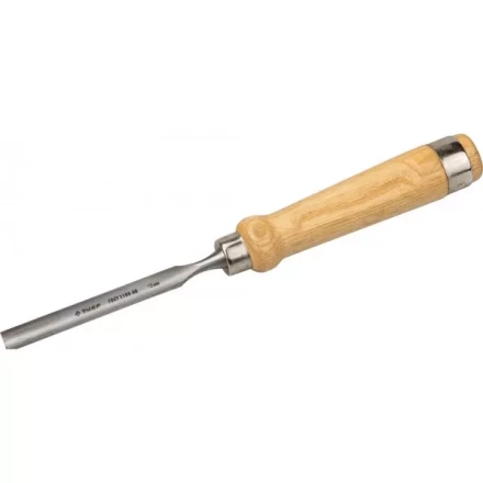 Стамеска-долото ЗУБР &quot;ЭКСПЕРТ&quot; полукруглая с деревянной ручкой, хромованадиевая сталь, 12мм 1822-12_z01 купить в Уфе