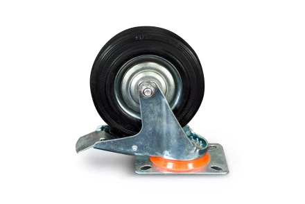 Колесо поворотное резина SRCLb 55 125 мм с тормозом (N) 1024208 купить в Уфе