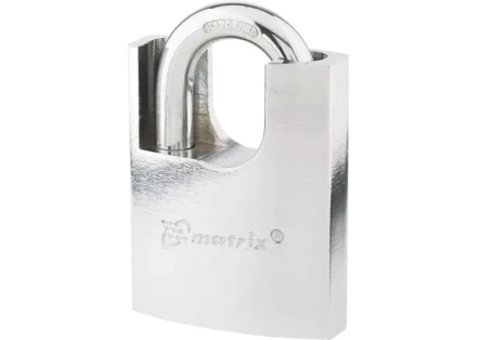 Замок навесной защищенная дужка 60 мм MATRIX 91806 купить в Уфе
