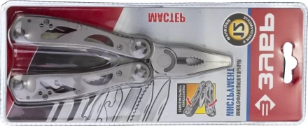 ЗУБР МАСТЕР мультитул 12 в 1 облегченные стальные ручки, нейлоновый чехол, 105 мм (47752) купить в Уфе