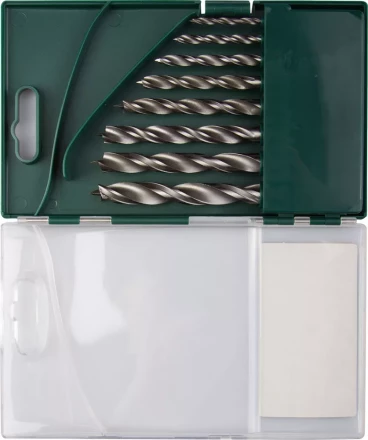 Набор сверл по дереву, KRAFTOOL 29400-H8, 8шт(3-10мм), двухленточных, спиральных 29400-H8 купить в Уфе