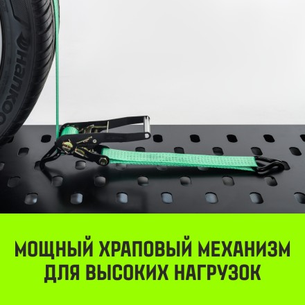 Ремень стяжной автовозный HITCH REGULAR 50мм STF 400 DaN 3000кг 3м резин. контроллер (3шт) 33мм (SZ068107) купить в Уфе