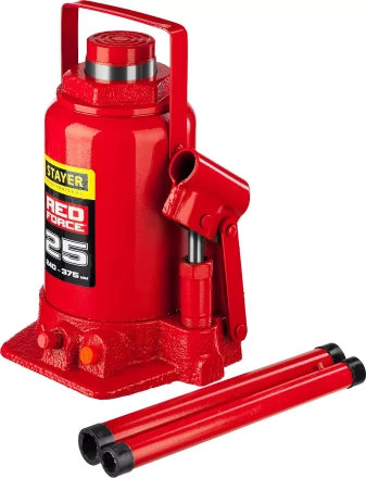 Домкрат гидравлический бутылочный &quot;RED FORCE&quot;, 25т, 240-375 мм, STAYER 43160-25 43160-25_z01 купить в Уфе