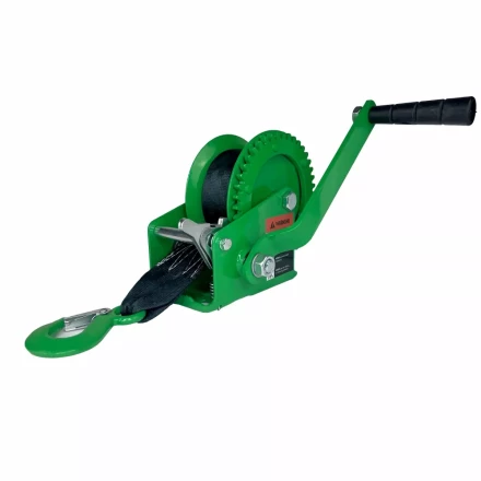 Лебедка ручная барабанная HITCH HW 500 500 кг лента 10 м (SZ073173) купить в Уфе