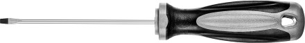Отвертка MIRAX 25095-03-10, закаленный стержень, двухкомпонентная рукоятка, SL3x100мм 25095-03-10 купить в Уфе