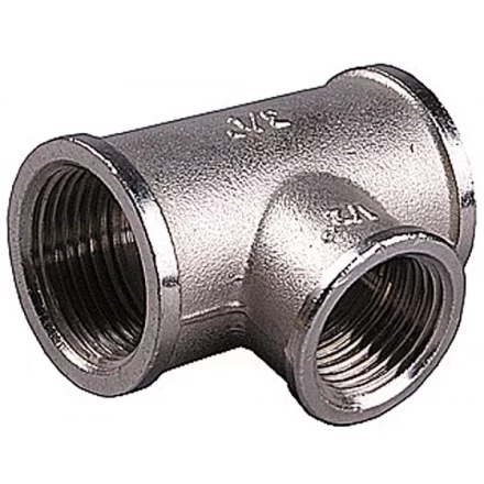 Тройник GENERAL FITTINGS переходной, никелированная латунь, г/г/г, 3/4&quot;-1/2&quot;-3/4&quot; 51060-3/4-1/2-3/4 купить в Уфе