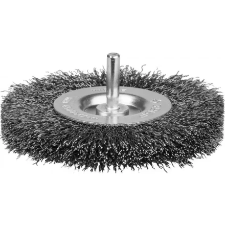 ЗУБР &quot;ЭКСПЕРТ&quot;. Щетка дисковая для дрели, двухрядная, витая стальная проволока 0,3мм, 100мм 35198-100-2_z01 купить в Уфе