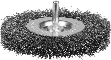 ЗУБР &quot;ЭКСПЕРТ&quot;. Щетка дисковая для дрели, двухрядная, витая стальная проволока 0,3мм, 100мм 35198-100-2_z01 купить в Уфе