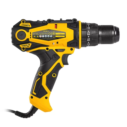 Дрель-шуруповерт сетевая ударная Denzel 26211, ISD-300-13 купить в Уфе