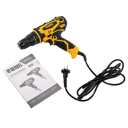 Дрель-шуруповерт сетевая ударная Denzel 26211, ISD-300-13 купить в Уфе