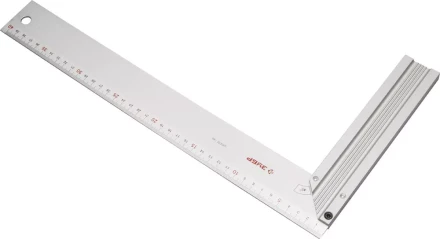 Угольник ЗУБР "ЭКСПЕРТ" столярный, жесткое профилированное полотно, усиленная алюминиевая рукоятка, 400мм 34395-40 купить в Уфе