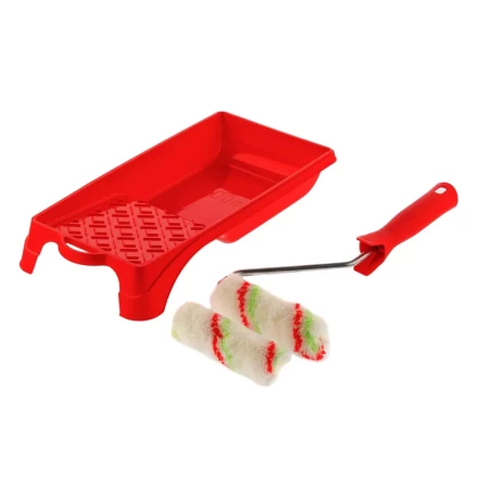 Малярный набор для работ с эмалями: кювета 150 мм х 290 мм и мини-валик 110 мм Сибртех 80453 купить в Уфе