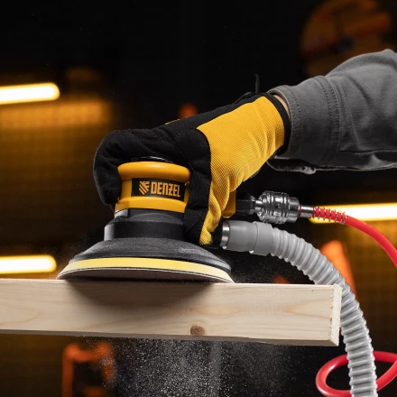 Эксцентриковая шлифовальная машина Denzel EPG150, 150 мм, 10000 об/мин, 5 мм, 160 л/мин 57476 купить в Уфе