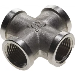 Крестовина GENERAL FITTINGS никелированная латунь, г/г/г/г, 1/2" 51048-1/2