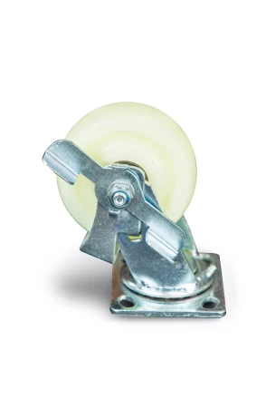 Колесо большегрузное поворотное SCdnb 55 125 мм полипропиленовое с тормозом 1024223 купить в Уфе