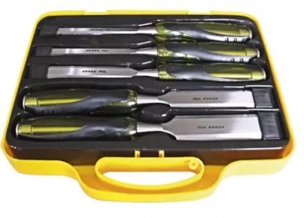 Набор стамесок-долот 10,12,20,26,32 мм 5 штук пластиковый кейс Энкор 10441 купить в Уфе