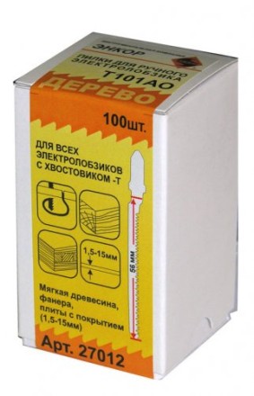 Пилка для электролобзика T101 AO HCS 1шт/100 Энкор 27012 купить в Уфе