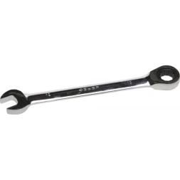 Ключ ЗУБР &quot;ПРОФИ&quot; гаечный комбинированный трещоточный, Cr-V сталь, хромированный, 12мм 27074-12